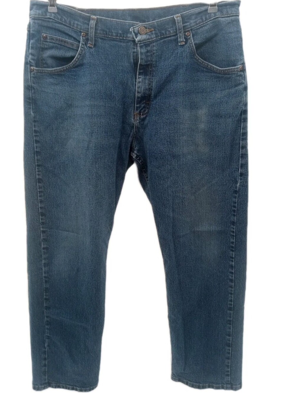 Wrangler Jeans Mens Size 36x30 Blue Denim Straight Casual Outdoor Ranch Cowboy